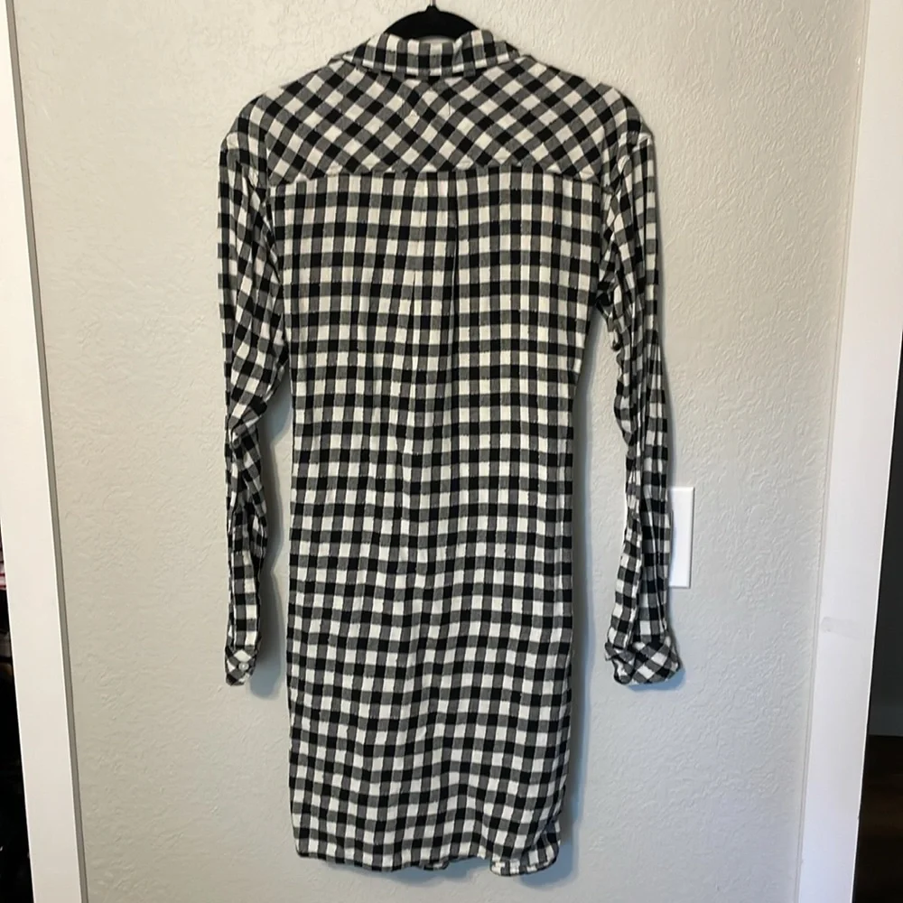 Current/Elliot Twist Shirt Dress - Sherlock Plaid - Picture 6 of 7